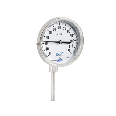 Bimetaal thermometer Type: 682 Serie: R52 Procesaansluiting: Insteek Roestvaststaal (RVS)